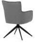 Jídelní židle, šedá, látka, DCH-P3170 GREY2