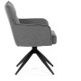 Jídelní židle, šedá, látka, DCH-P3170 GREY2