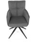 Jídelní židle, šedá, látka, DCH-P3170 GREY2