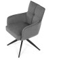 Jídelní židle, šedá, látka, DCH-P3170 GREY2