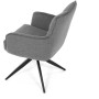 Jídelní židle, šedá, látka, DCH-P3170 GREY2