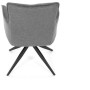 Jídelní židle, šedá, látka, DCH-P3170 GREY2