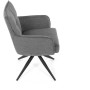 Jídelní židle, šedá, látka, DCH-P3170 GREY2