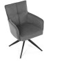 Jídelní židle, šedá, látka, DCH-P3170 GREY2