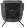 Jídelní židle, šedá, látka, DCH-P3170 GREY2