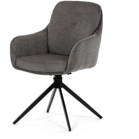 Jídelní židle, šedá, látka, DCH-P3174 GREY2