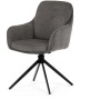 Jídelní židle, šedá, látka, DCH-P3174 GREY2