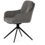 Jídelní židle, šedá, látka, DCH-P3174 GREY2