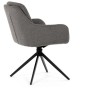 Jídelní židle, šedá, látka, DCH-P3174 GREY2