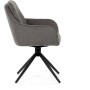 Jídelní židle, šedá, látka, DCH-P3174 GREY2