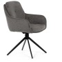 Jídelní židle, šedá, látka, DCH-P3174 GREY2