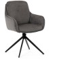 Jídelní židle, šedá, látka, DCH-P3174 GREY2