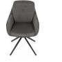Jídelní židle, šedá, látka, DCH-P3174 GREY2