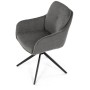 Jídelní židle, šedá, látka, DCH-P3174 GREY2