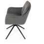 Jídelní židle, šedá, látka, DCH-P3174 GREY2