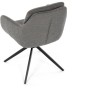 Jídelní židle, šedá, látka, DCH-P3174 GREY2