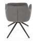 Jídelní židle, šedá, látka, DCH-P3174 GREY2