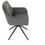 Jídelní židle, šedá, látka, DCH-P3174 GREY2