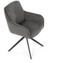 Jídelní židle, šedá, látka, DCH-P3174 GREY2