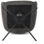 Jídelní židle, šedá, látka, DCH-P3174 GREY2