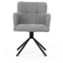 Jídelní židle, šedá, látka, DCH-T1122 GREY2