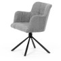 Jídelní židle, šedá, látka, DCH-T1122 GREY2