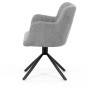 Jídelní židle, šedá, látka, DCH-T1122 GREY2