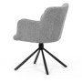Jídelní židle, šedá, látka, DCH-T1122 GREY2