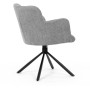 Jídelní židle, šedá, látka, DCH-T1122 GREY2