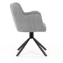 Jídelní židle, šedá, látka, DCH-T1122 GREY2