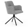 Jídelní židle, šedá, látka, DCH-T1122 GREY2