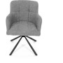 Jídelní židle, šedá, látka, DCH-T1122 GREY2