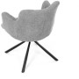 Jídelní židle, šedá, látka, DCH-T1122 GREY2