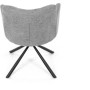 Jídelní židle, šedá, látka, DCH-T1122 GREY2