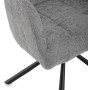 Jídelní židle, šedá, látka, DCH-T1122 GREY2