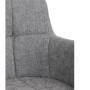 Jídelní židle, šedá, látka, DCH-T1122 GREY2
