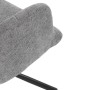 Jídelní židle, šedá, látka, DCH-T1122 GREY2