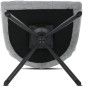 Jídelní židle, šedá, látka, DCH-T1122 GREY2