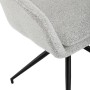 Jídelní židle, krémová, látka bouclé, DCH-T1156 CRM2