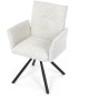 Jídelní židle, krémová, látka bouclé, DCH-W1117 CRM2