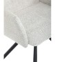 Jídelní židle, krémová, látka bouclé, DCH-W1117 CRM2