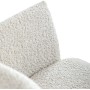 Jídelní židle, krémová, látka bouclé, DCH-W1117 CRM2