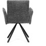 Jídelní židle, šedá, látka bouclé, DCH-W1117 GREY2