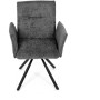 Jídelní židle, šedá, látka bouclé, DCH-W1117 GREY2