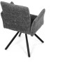 Jídelní židle, šedá, látka bouclé, DCH-W1117 GREY2