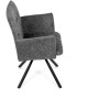 Jídelní židle, šedá, látka bouclé, DCH-W1117 GREY2