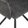 Jídelní židle, šedá, látka bouclé, DCH-W1117 GREY2