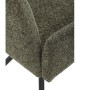 Jídelní židle, zelená, látka bouclé, DCH-W1117 GRN2