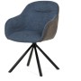 Jídelní židle, modrá, látka, DCH-Y1143 BLUE2