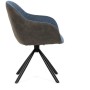 Jídelní židle, modrá, látka, DCH-Y1143 BLUE2